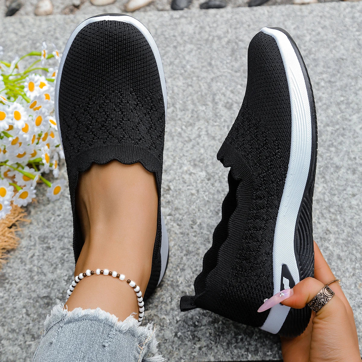 Zapatillas SoftWalk™ de Borde Festoneado