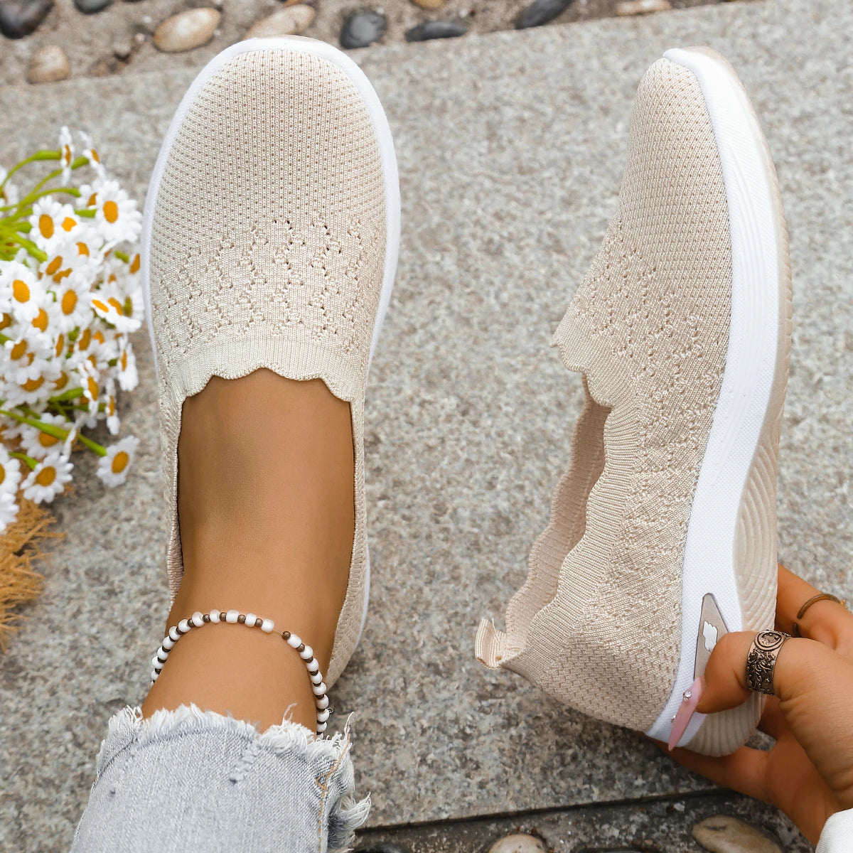 Zapatillas SoftWalk™ de Borde Festoneado