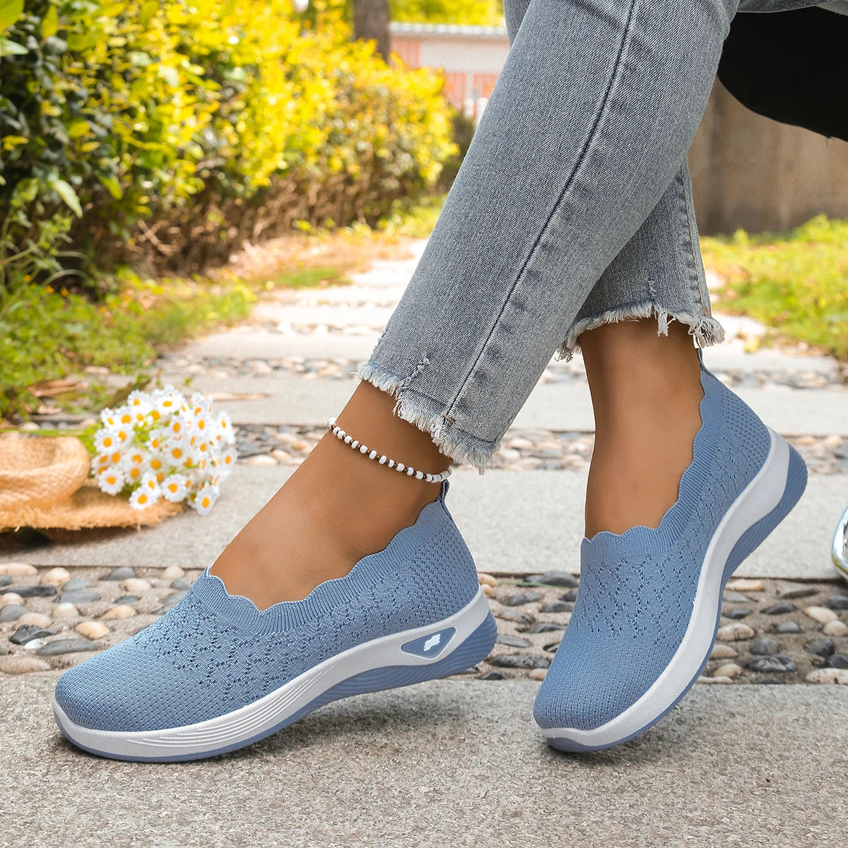 Zapatillas SoftWalk™ de Borde Festoneado