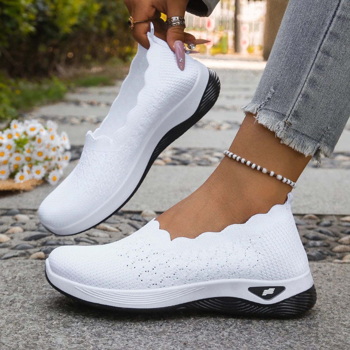 Zapatillas SoftWalk™ de Borde Festoneado
