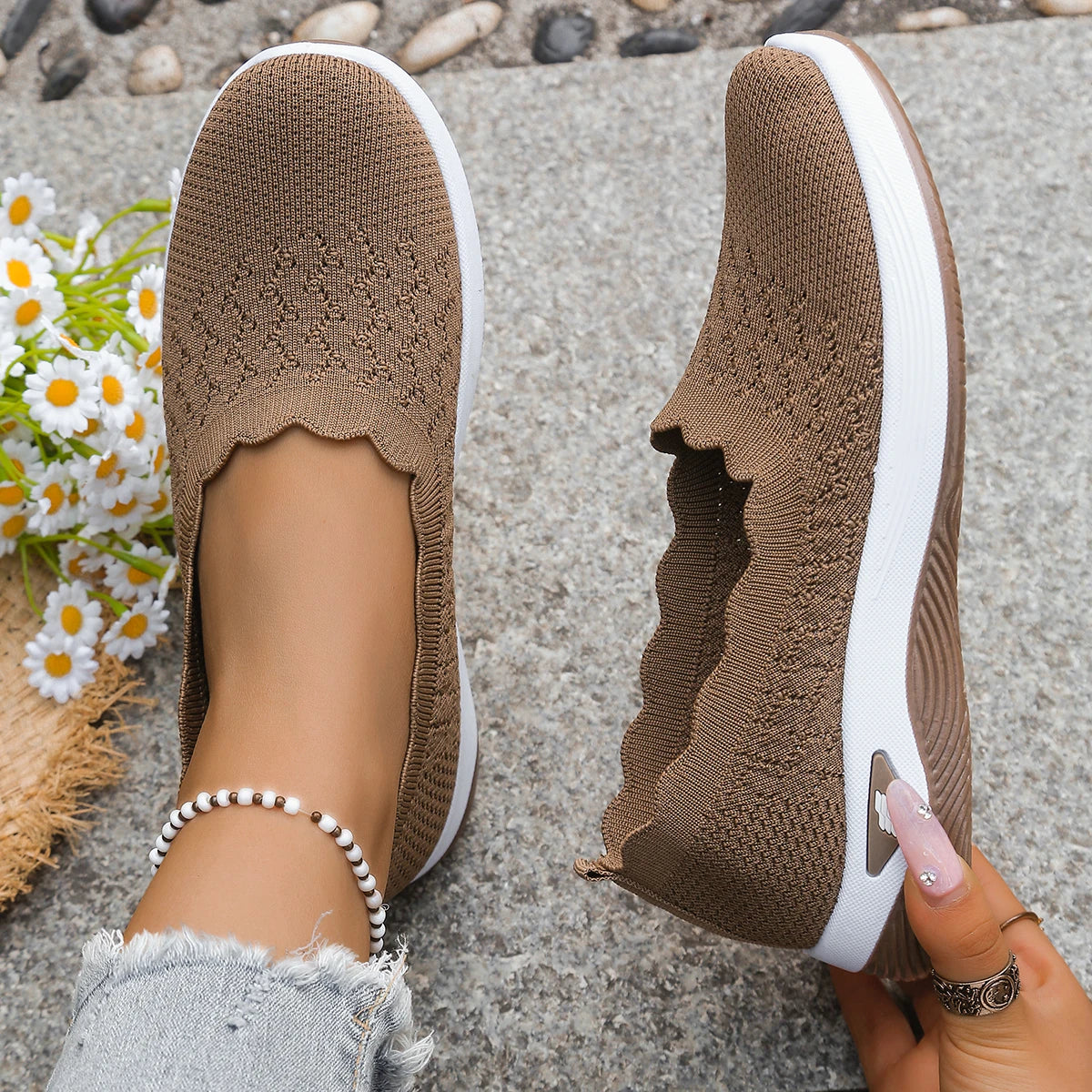 Zapatillas SoftWalk™ de Borde Festoneado