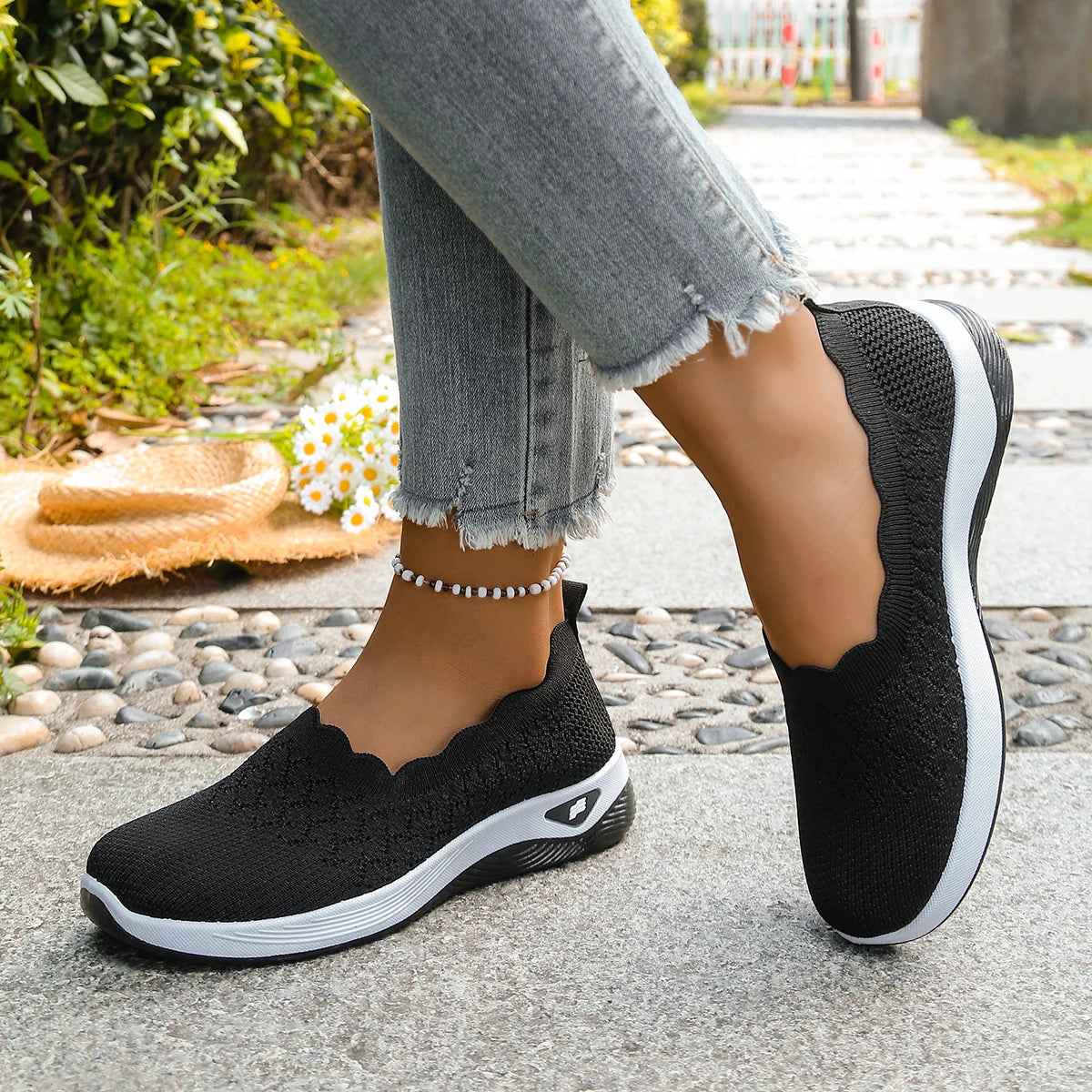 Zapatillas SoftWalk™ de Borde Festoneado
