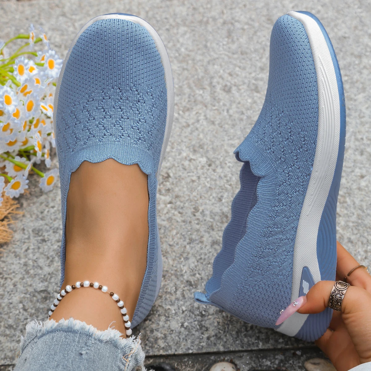 Zapatillas SoftWalk™ de Borde Festoneado