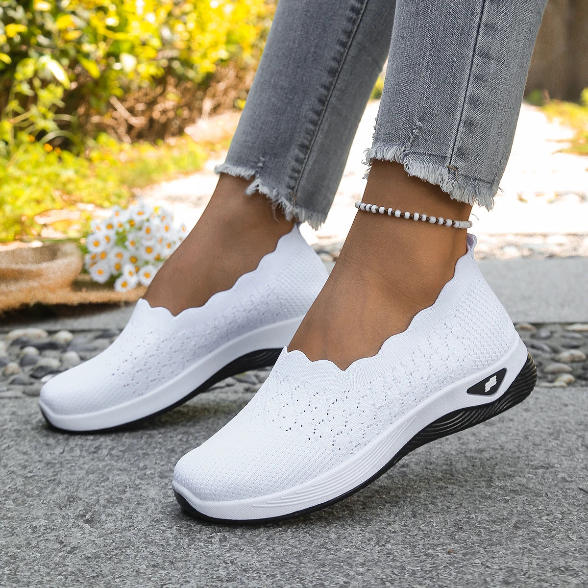 Zapatillas SoftWalk™ de Borde Festoneado